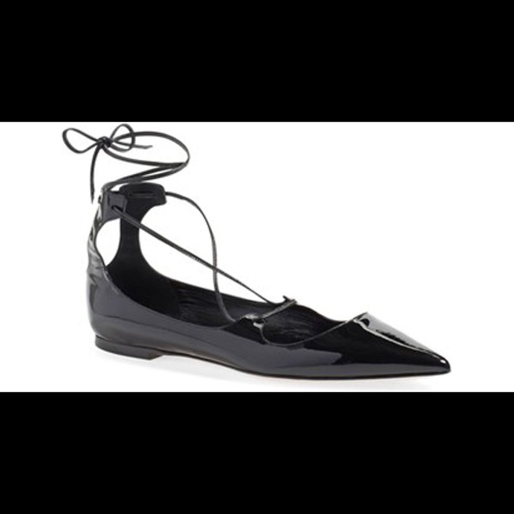 New Jimmy Choo lace up flats, black size 36